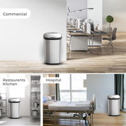 Rectangular Automatic Dustbin with Lid | 50 Litres | DZT-50-13R