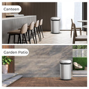 Rectangular Automatic Dustbin with Lid | 50 Litres | DZT-50-13R